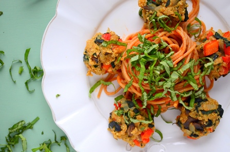 Quinoa, Spinach and Mushroom Meatballs